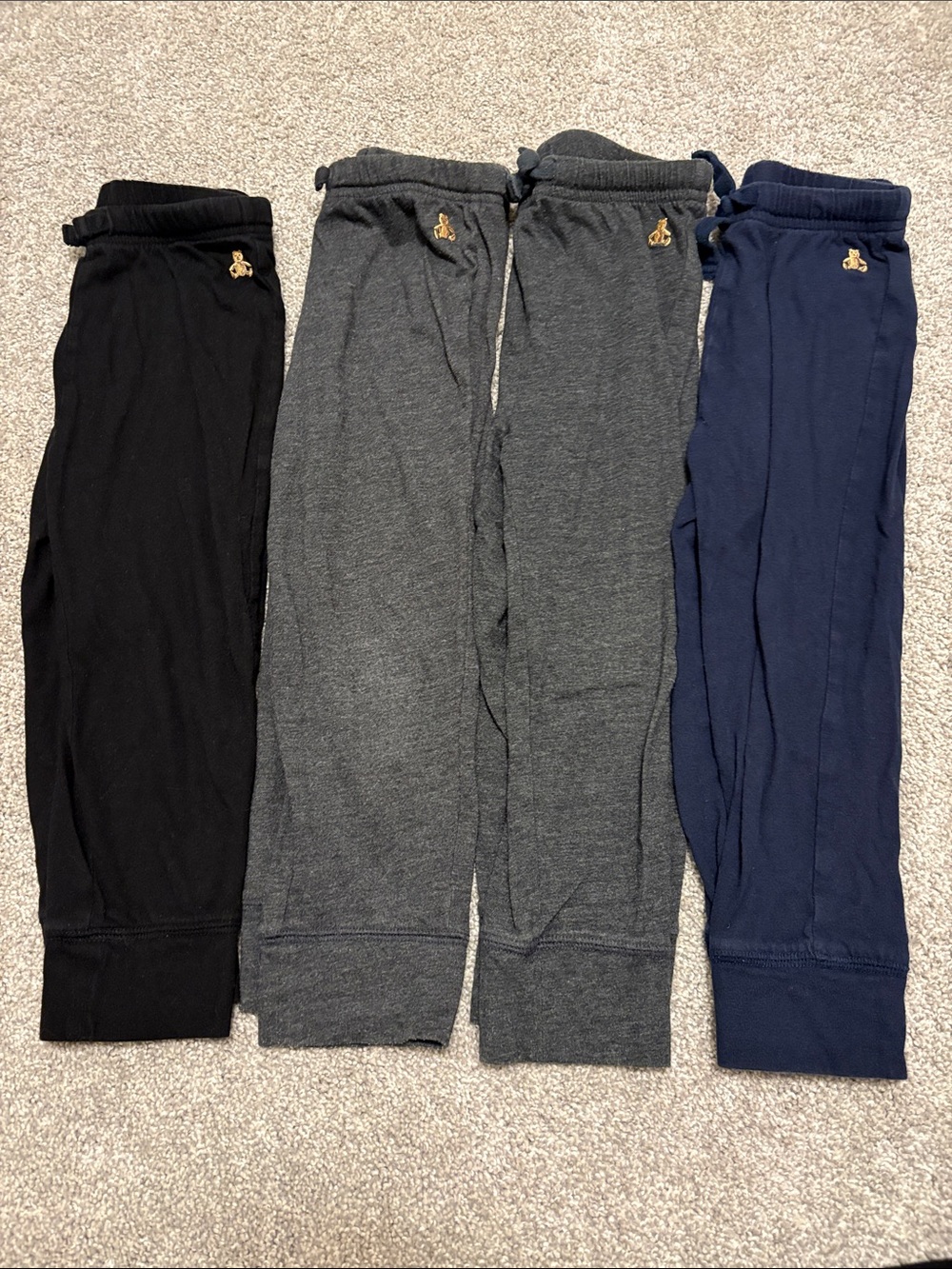 Baby Gap toddler boy Brannan Bear Pull On Joggers black, grey, navy 3 years